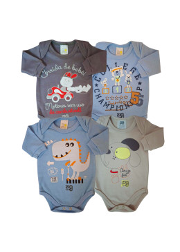 BODY SUED. M/L EST. ZIG (A E O) (4 PCS)