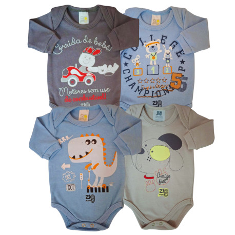 BODY SUED. M/L EST. ZIG (A E O) (4 PCS)