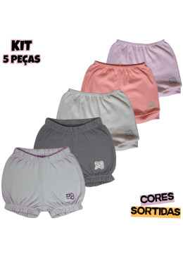 SHORTS SUED. C/BARRA EST. ZIG MUNDI (A) (5 PCS)